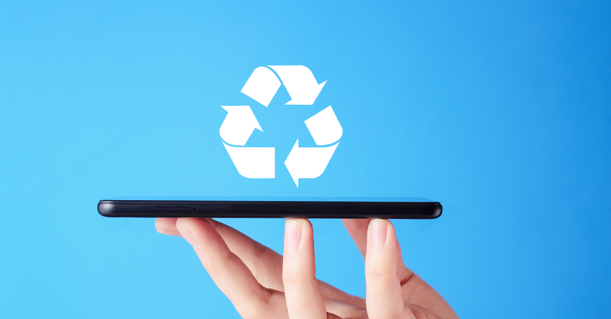 blue phone recycle